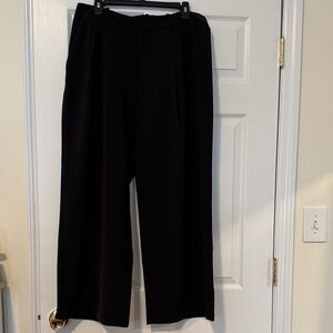 Gap 365 High Rise Pleated Black Women’s Trousers Size 14 Petite